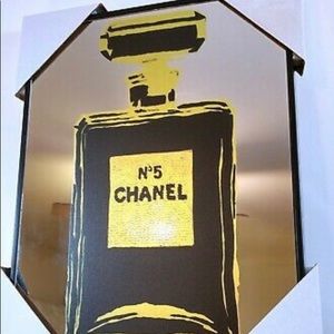 CHANEL Number No 5 Perfume Bottle Mirror Art